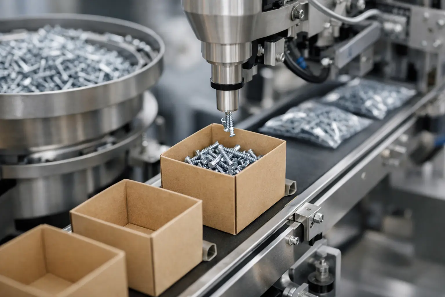 Jak zautomatyzować pakowanie śrub w firmie